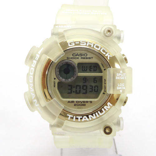 G-SHOCK(ジーショック) FROGMAN 時計/DW-8201WC-9T/フロッグマン/WCCS/電池/カラー：クリアー《腕時計/ウォッチ》【山城店】