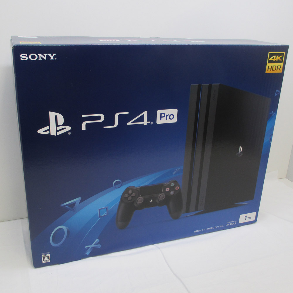PlayStation 4 Pro ジェット・ブラック 1TB (CUH-7000BB01)[大型140サイズ]【橿原店】