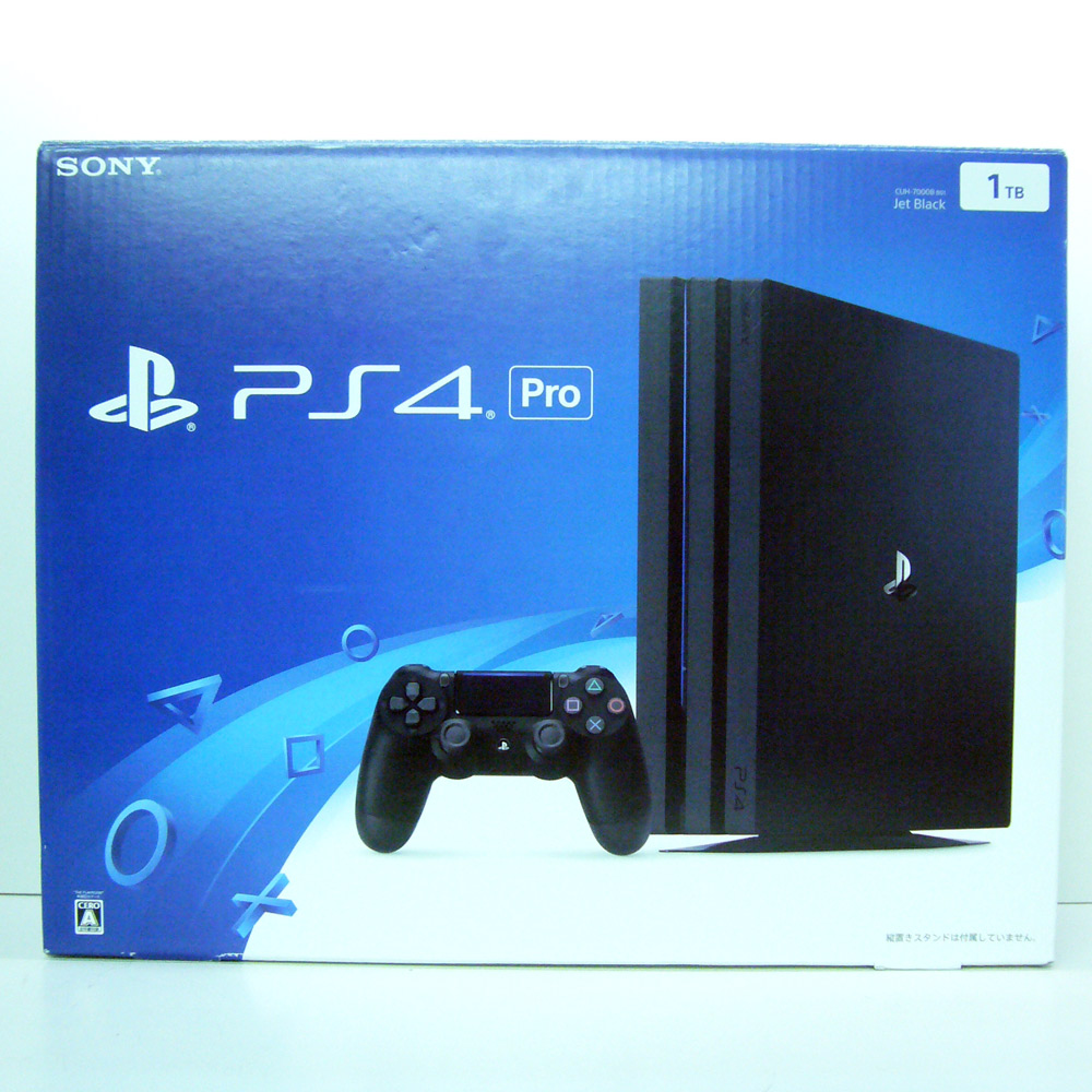 SONY PlayStation 4 Pro ジェット・ブラック 1TB CUH-7000BB01 動作確認済[140サイズ]