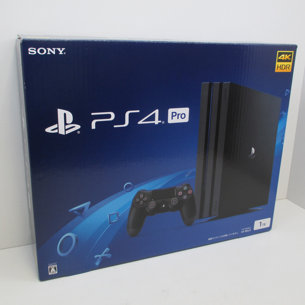  PlayStation 4 Pro ジェット・ブラック 1TB CUH-7000BB01 [140サイズ]【橿原店】