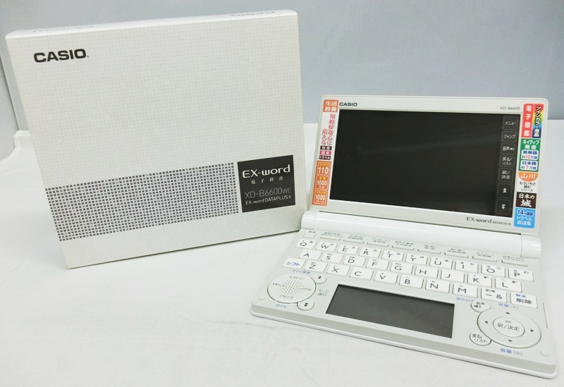 CASIO/カシオ　EX-word DATEPLUS6　電子辞書　XD-B6600　WE/ホワイト【出雲店】