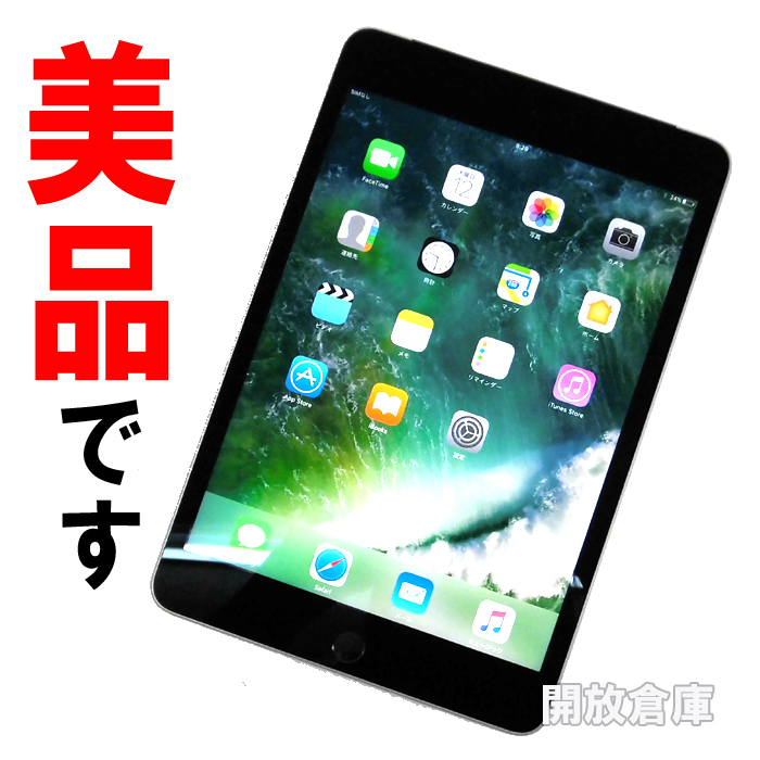 ★美品！au版 iPad mini 4 Wi-Fi+Cellular 128GB  MK762J/A 【山城店】