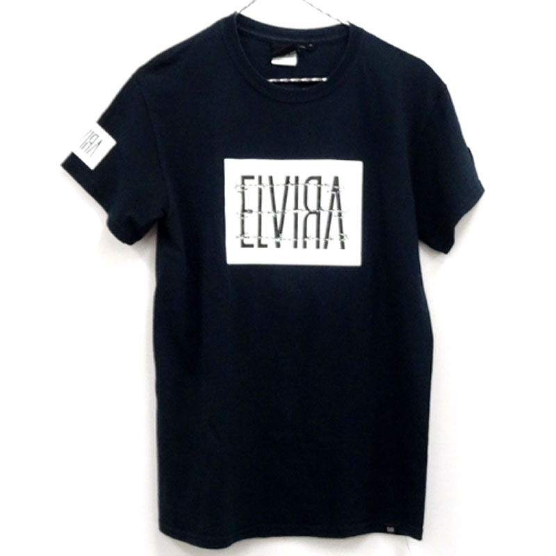 ELVIRA エルヴィラ 半袖 Tシャツ サイズ：S/カラー：ブラック・ネイビー 系/ロゴプリント/ストリート【山城店】