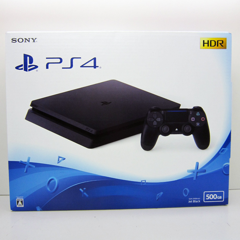 PlayStation 4 ジェット・ブラック 500GB (CUH-2100AB01) 未使用品 購入店印無【橿原店】