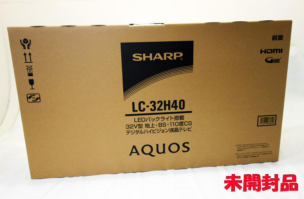SHARP 32V型 AQUOSハイビジョン液晶テレビ リッチカラ―テクノロジー搭載 LC-32H40 ブラック  [167][大型]【福山店】