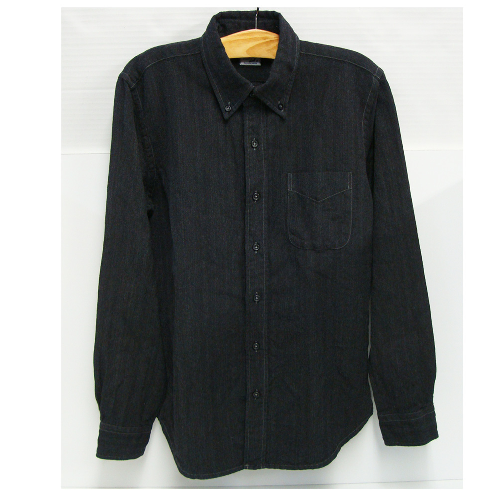 orSlow（オアスロウ）ブラックシャツ ウール/麻素材 サイズ2