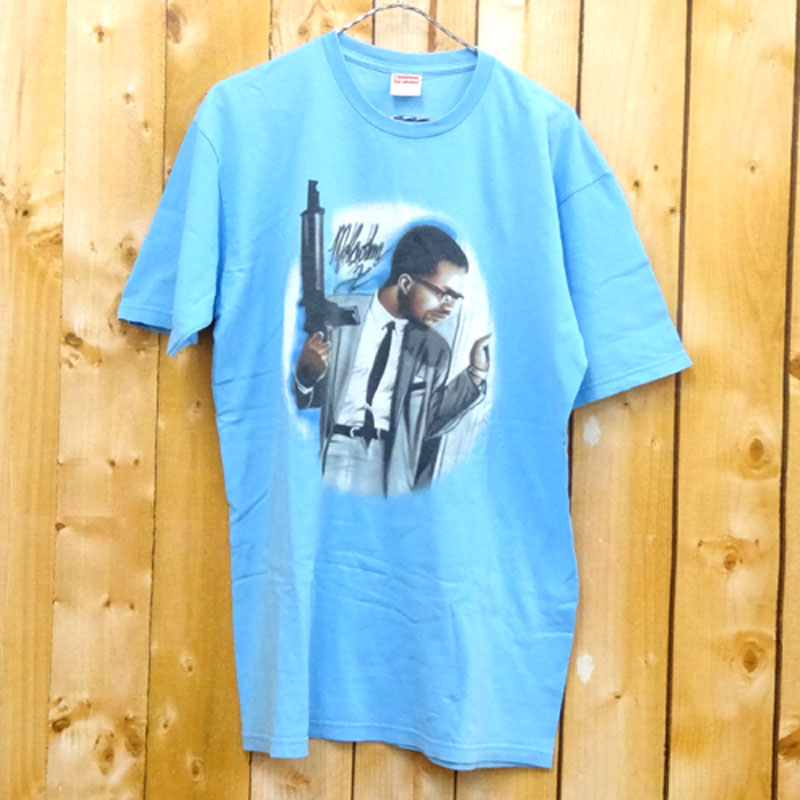 Supreme Malcolm Airbrush Tee シュプリーム×マルコム Tシャツ サイズ：L/カラー：ライトブルー 系/2003年モデル/ストリート【山城店】