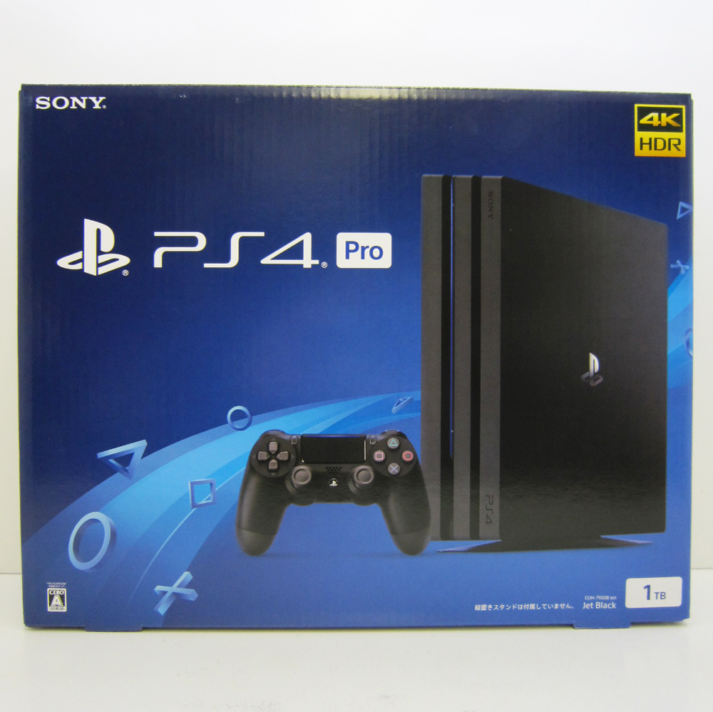 SONY  PlayStation 4 Pro ジェット・ブラック 1TB CUH-7100BB01 購入店シール有