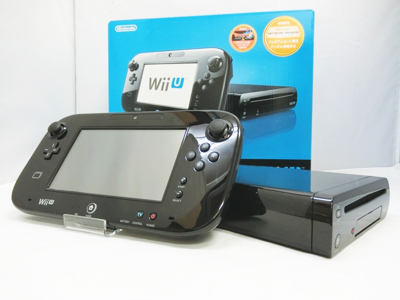 WiiU プレミアムセット Kuro/クロ WUP-101 32GB 付属品完品 Nintendo/任天堂【出雲店】