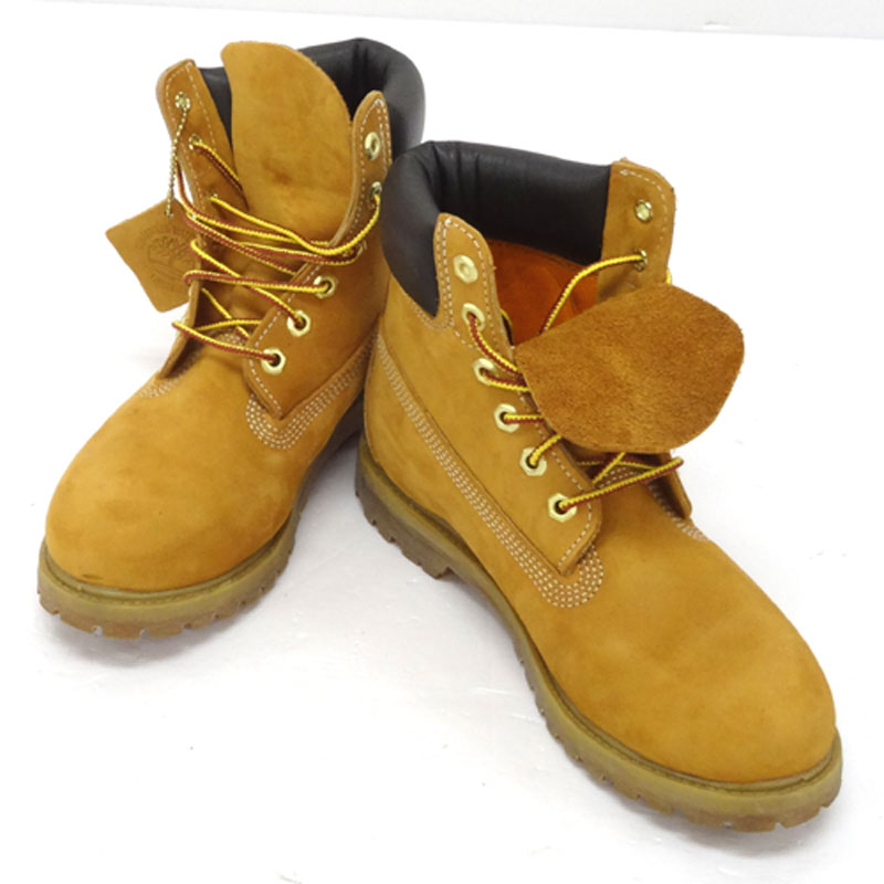 Timberland ティンバーランド プレミアム ブーツ サイズ：6W/カラー：WHEAT(ウィート)・ライトブラウン/靴 シューズ【山城店】