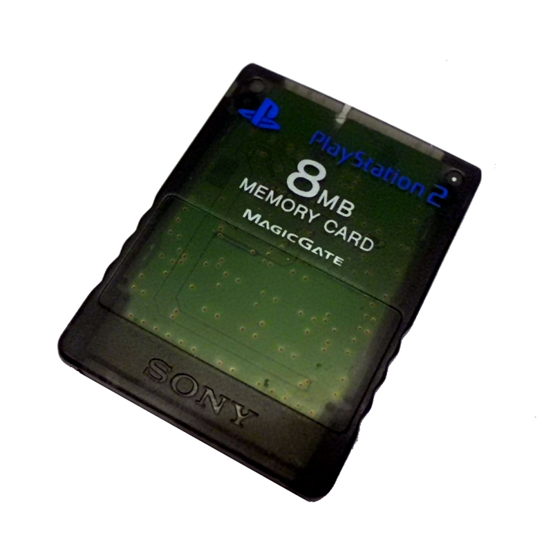 　ソニー　PS２用　メモリーカード　8MB　ゼンブラック（スケルトン）