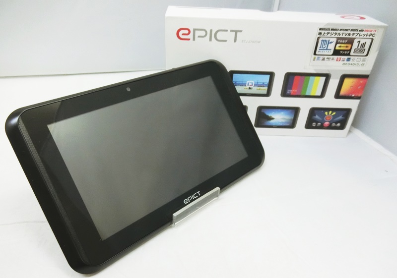 EPICT/ETJ-2702SW タブレットPC 7インチ液晶 Android/アンドロイド ブラック【出雲店】
