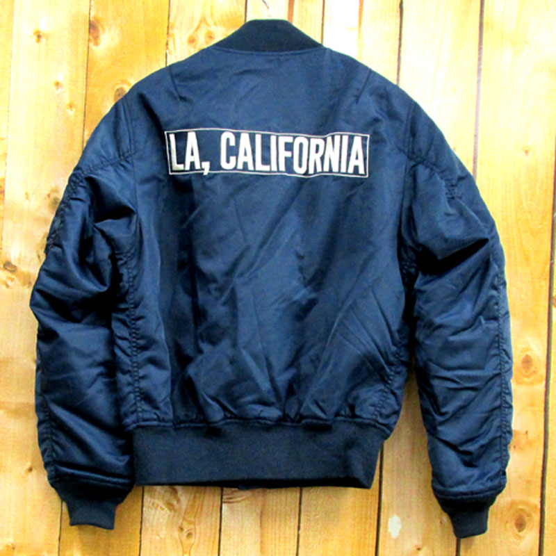 Ron Herman × SCHOTT ロンハーマン×ショット MA-1 Jacket ジャケット サイズ：S/カラー：ネイビー 系/アウター/インポート【山城店】