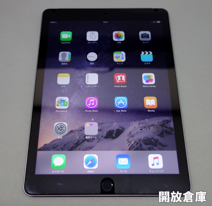 ★au版 Apple iPad Air 2 Wi-Fi+Cellular 16GB スペースグレイ MGGX2J/A 【山城店】
