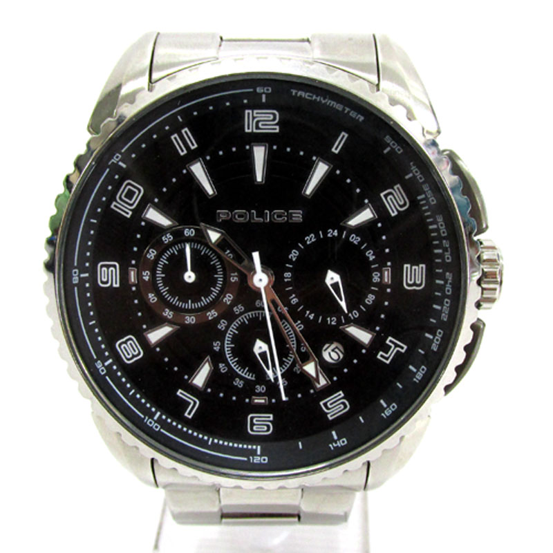POLICE ポリス FLARE フレア 時計 品番：13648J/カラー：ブラック×シルバー/メンズ/フォーマル《腕時計/ウォッチ》【山城店】