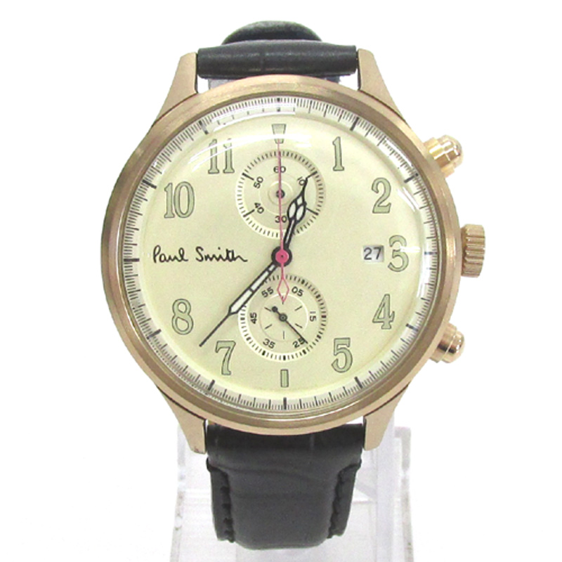 Paul smith ポールスミス 腕時計/品番：GN-0-S/カラー：クリーム・ブラック系/ステンレス/クオーツ《腕時計/ウォッチ》【山城店】