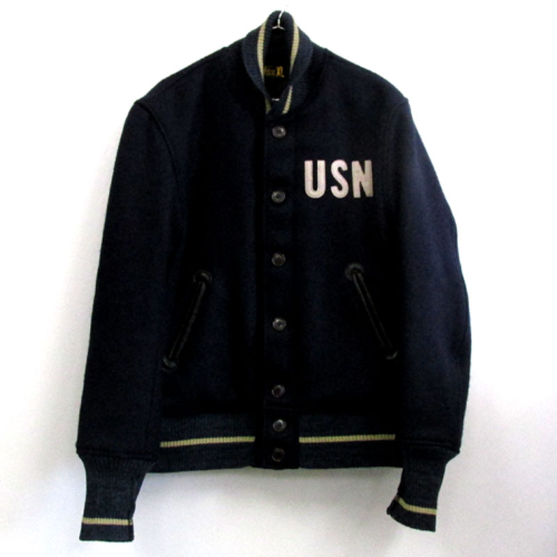BUZZ Rickson's USN ウォームアップジャケット サイズ：XL/カラー：紺/品番：BR13299/ジャケット/アメカジ【山城店】