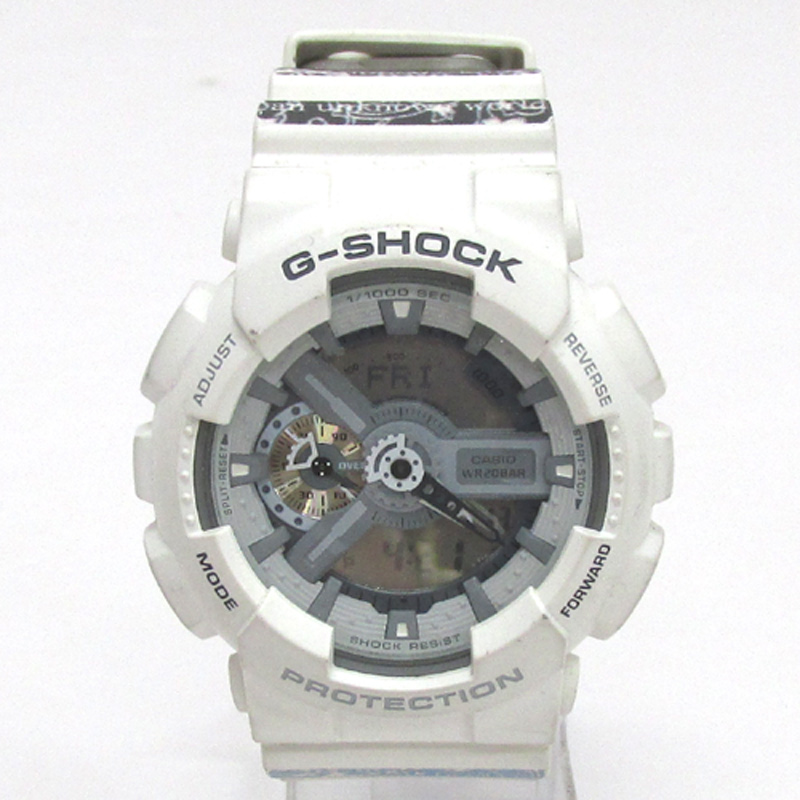  CASIO カシオ G-SHOCK ジーショック 腕時計/品番：GA-110C/カラー：ホワイト/バンダナ/クオーツ《腕時計/ウォッチ》【山城店】