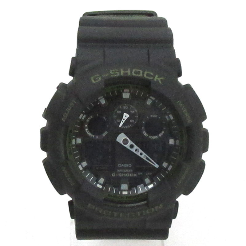 CASIO カシオ G-SHOCK ジーショック 腕時計/品番：GA-100L-1AER/カラー：ブラック×カーキ/防水/クオーツ 《腕時計/ウォッチ》【山城店】