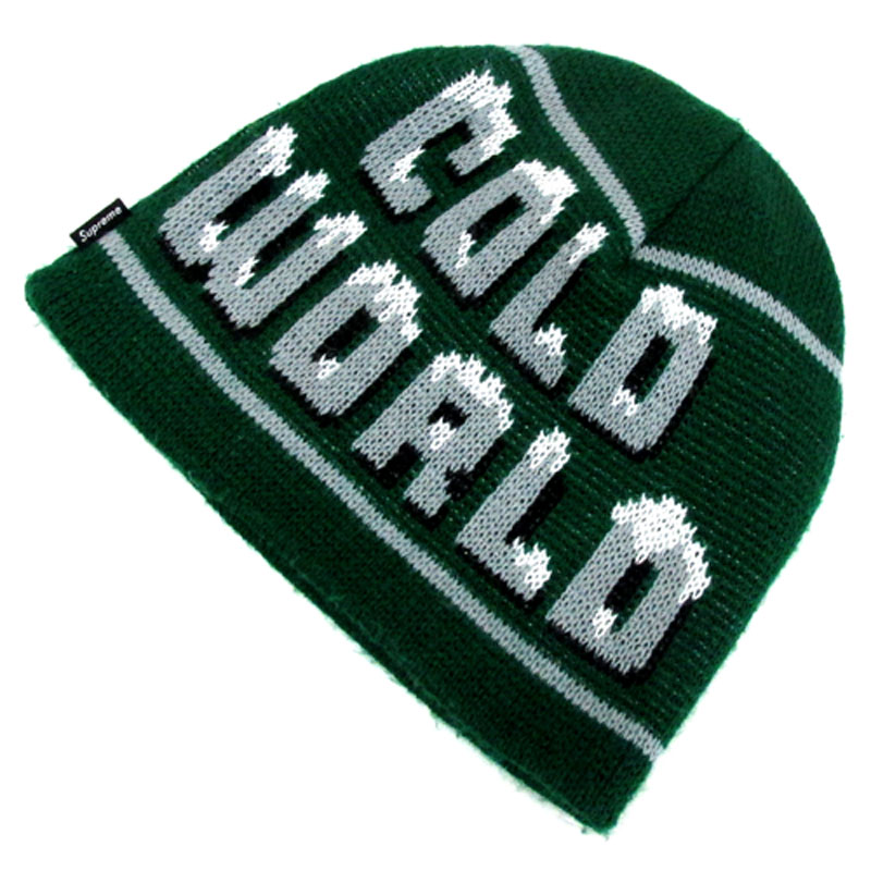 Supreme シュプリーム Cold World Beanie ニット帽 カラー：グリーン 系/ビーニー/キャップ/帽子【山城店】