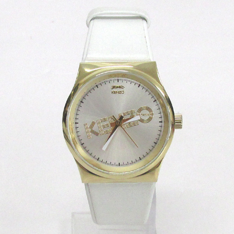 KENZO ケンゾー 腕時計/品番：96003M/カラー：ホワイト/アナログ/レザー《腕時計/ウォッチ》【山城店】