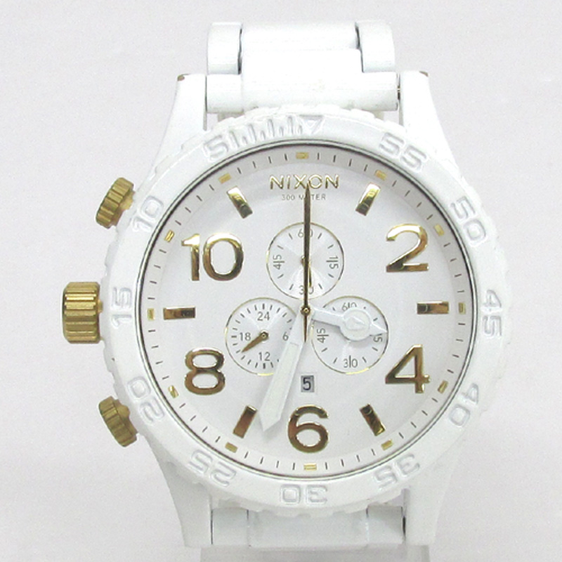 NIXON ニクソン 51-30 腕時計/品番：A083-1035/カラー：ホワイト×ゴールド/クロノグラフ《腕時計/ウォッチ》【山城店】