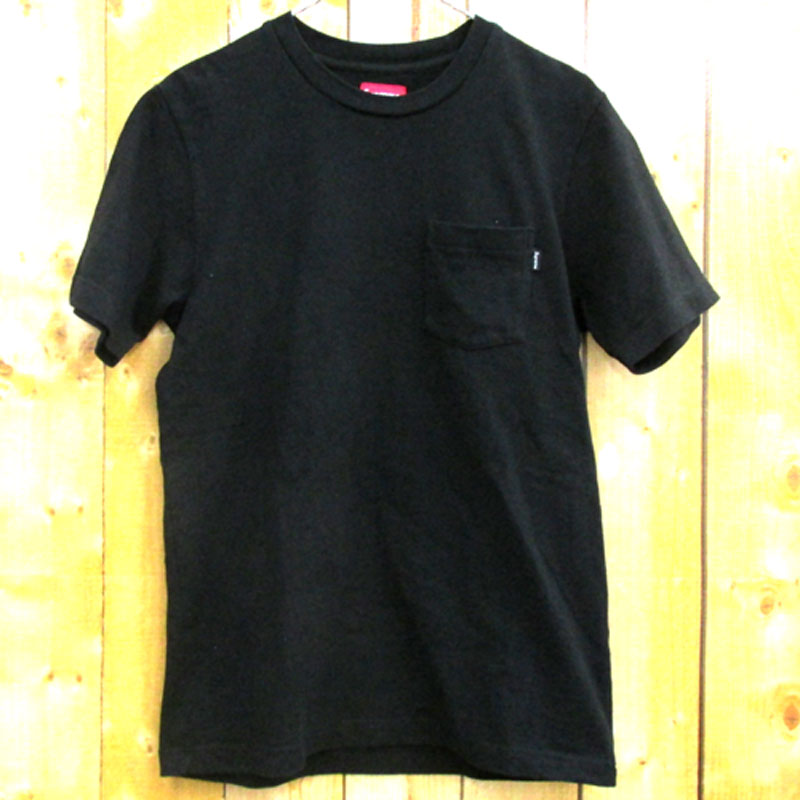Supreme シュプリーム Pocket Tee ポケット Tシャツ サイズ：S/カラー：ブラック/ストリート【山城店】
