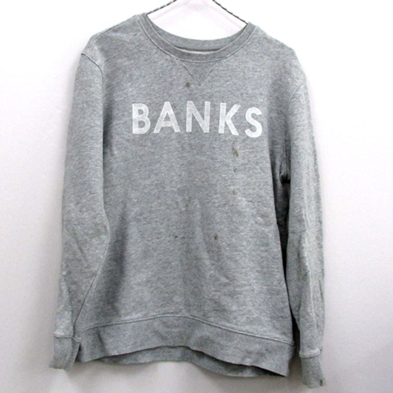 BANKS バンクス スウェット トレーナー サイズ：M/カラー：グレー/インポート【山城店】
