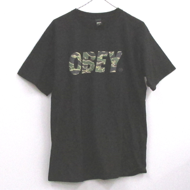 OBEY オベイ  LOGO Tee ロゴ Tシャツ/サイズ：M/カラー：ブラック/ストリート【山城店】
