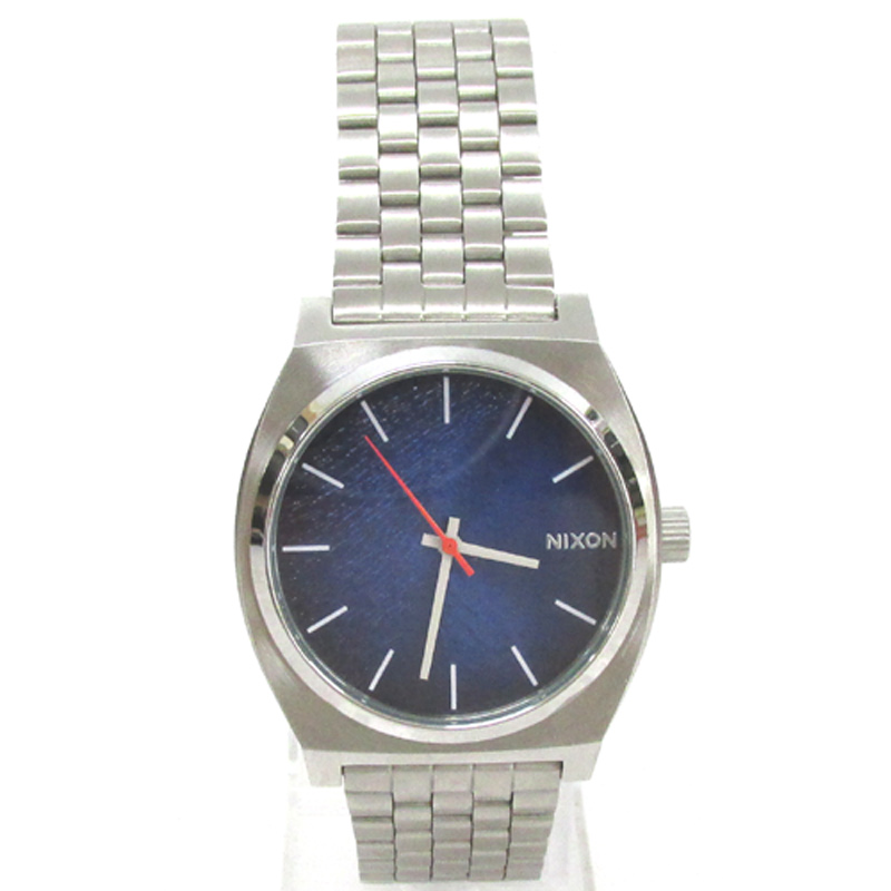 NIXON ニクソン TIME TELLER タイムテーラー 腕時計/A0452660/シルバー×ブルー/クォーツ《腕時計/ウォッチ》【山城店】
