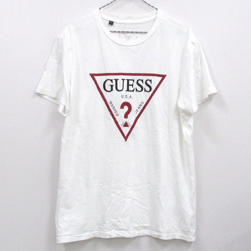  GUESS ゲス 半袖Tシャツ サイズ：XL/カラー：白/ストリート【山城店】