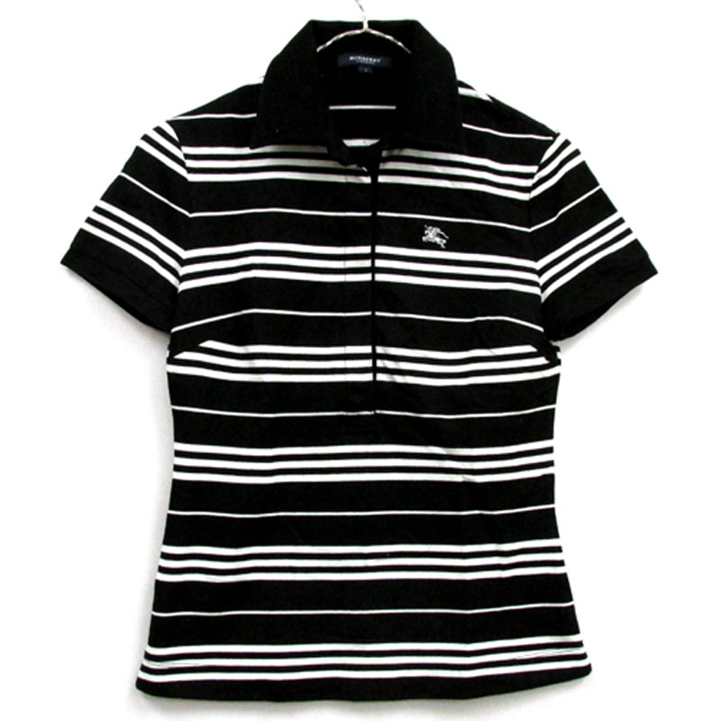 BURBERRY 半袖 ポロシャツ サイズ：1/カラー：BLACK×WHITE/ S/S 【山城店】