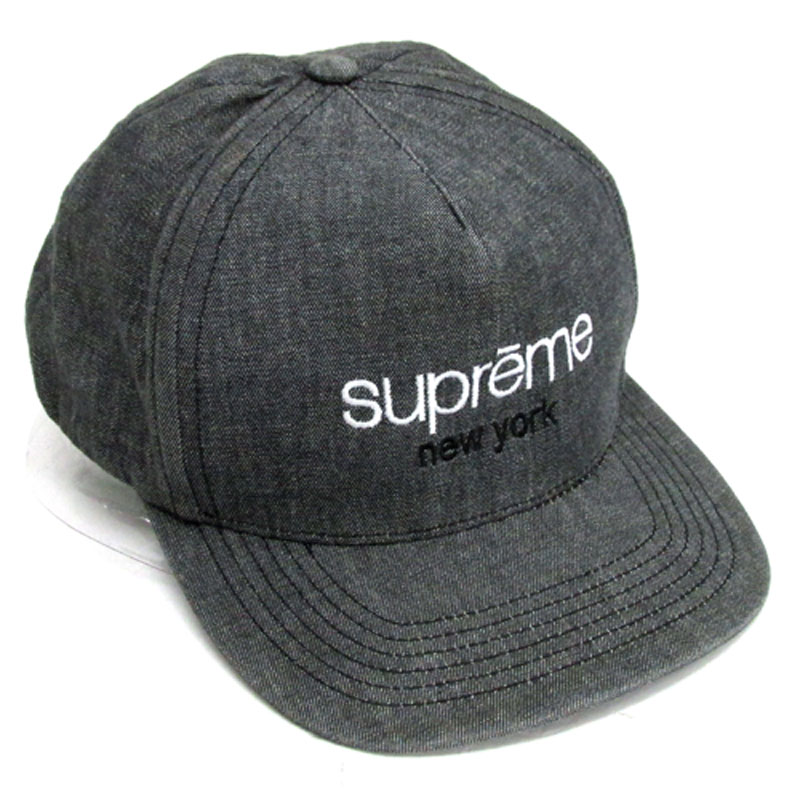 Supreme シュプリーム Classic Logo Denim 5 Panel クラシックロゴ 5パネル キャップ サイズ：SnapBack/グレー 系/13SS/帽子【山城店】
