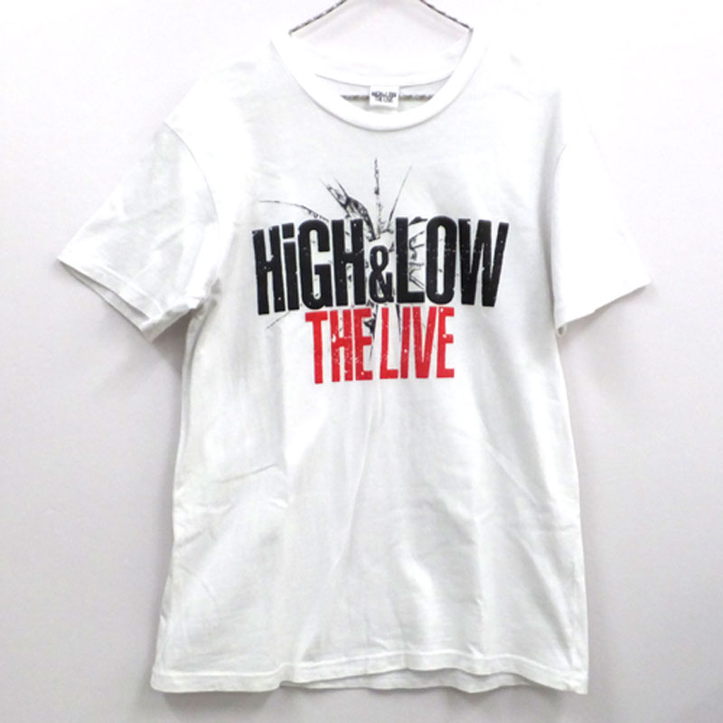 HIGH＆LOW THE LIVE ツアー Tシャツ/カラー：ホワイト/サイズ：Ｍ/アーティストグッズ【山城店】