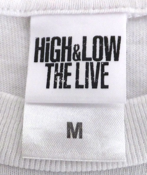 HIGH＆LOW THE LIVE ツアー Tシャツ/カラー：ホワイト/サイズ：Ｍ/アーティストグッズ【山城店】