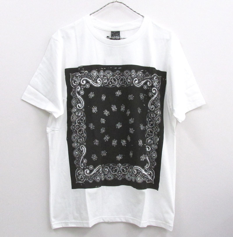 NUMBER (N)INE ナンバーナイン BANDANA T-SHIRT バンダナTシャツ サイズ：4/カラー：白/プリントTシャツ/ドメス【山城店】