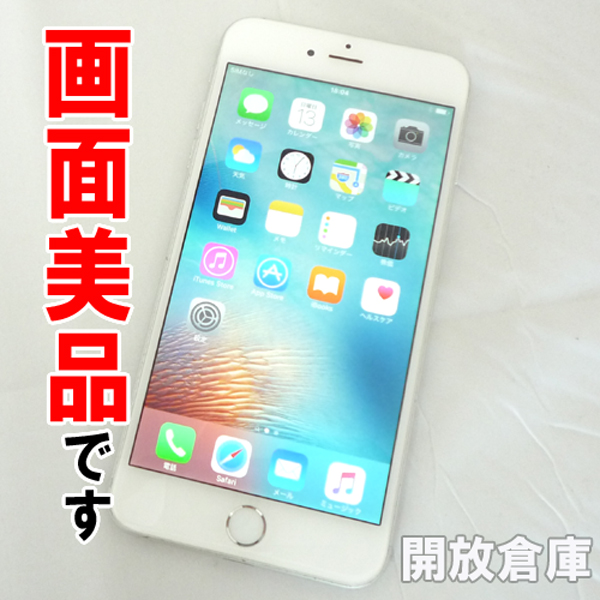 画面美品 docomo Apple iPhone6 Plus 128GB MGAE2J/A シルバー【山城店】