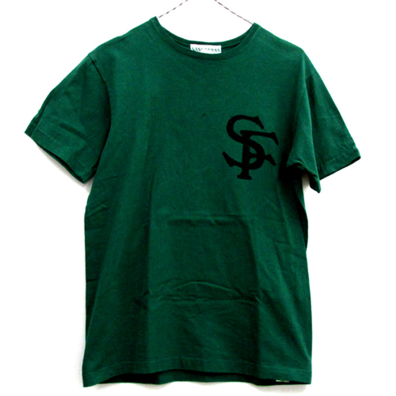 SASSAFRAS ササフラス SF LOGO TYPE Tee SFロゴタイプ Tシャツ サイズ：S/カラー：グリーン/半袖/アメカジ【山城店】