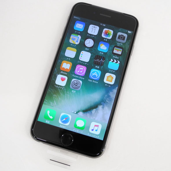 【中古】超美品！！au Apple iPhone6 128GB NG4A2J/A スペースグレイ【桜井店】