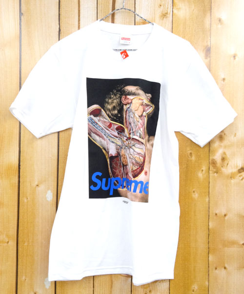 【中古】Supreme × UNDER COVER/Anatomy Tee シュプリーム×アンダーカバー/アナトミーティー/16AW/国内正規品/シュプリームサイズ：M/カラー：white/白/ホワイト/未使用品/コラボ/ストリート/ドメスティック/半袖Tシャツ【山城店】