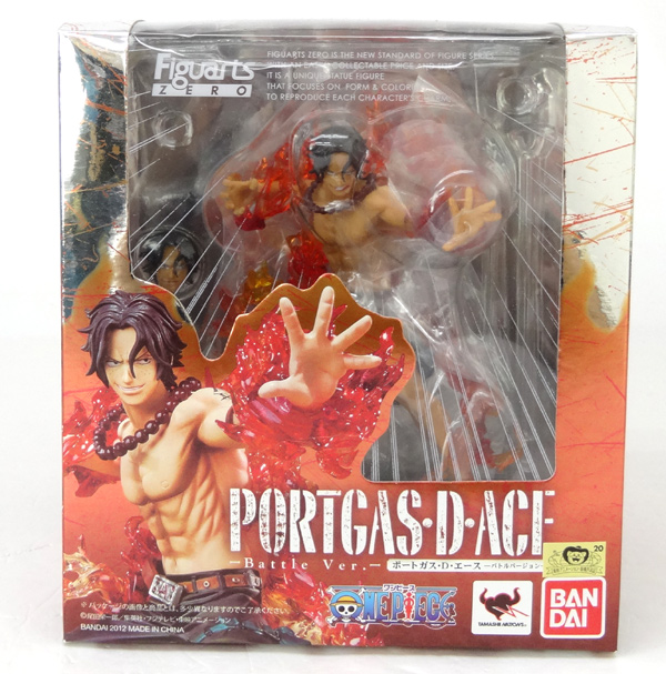 【中古】バンダイ フィギュアーツZERO ポートガス・D・エース -バトルバージョン- / ONE PIECE（ワンピース）【山城店】