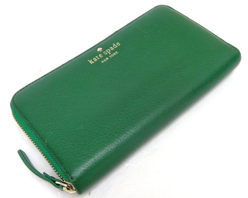 【中古】Kate spade/ケイト スペード/長財布/品番：PWRU1801/カラー：GRN/kate spade/ケイトスペード/サイフ/長財布【山城店】