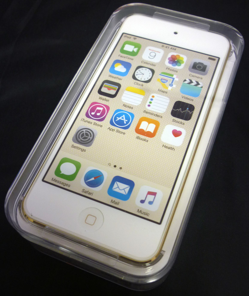 【中古】未使用品をお求めの方にお奨め！！ アップル Apple iPod touch 64GB 第6世代 2015年モデル MKHC2J/A A1574 ゴールド[169]【福山店】
