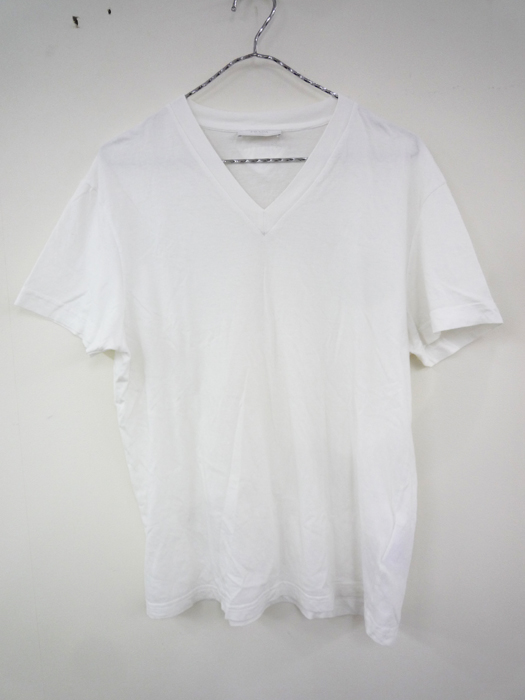 【中古】PRADA プラダ/S/S V neck Tee 半袖VネックTシャツ/サイズ：L/カラー：白/カットソー/ハイブランド/半袖/Tee【山城店】