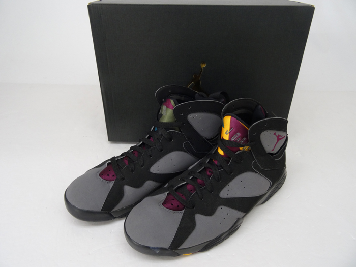 【中古】NIKE ナイキ/AIR JORDAN 7 RETRO エアジョーダン7レトロ/品番：304775-034 サイズ：27cm カラー：BLACK/BRDX-LT GRPHT-MDNGT FOG/バッシュ/BORDEAUX/スニーカー/マイケルジョーダン/靴/シューズ【山城店】