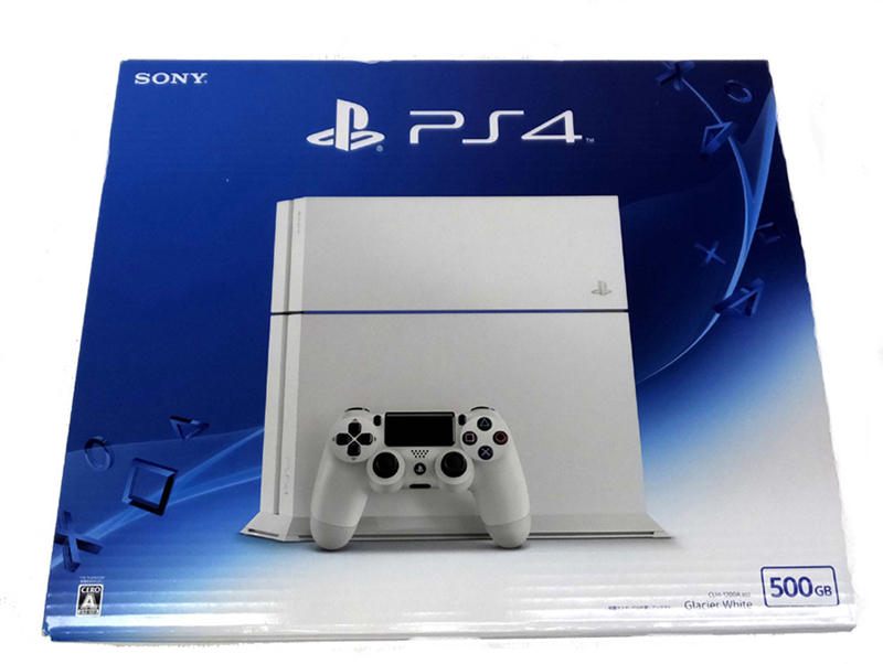 【中古】SONY PlayStation 4 500GB グレイシャー・ホワイト （CUH-1200A B02）【山城店】