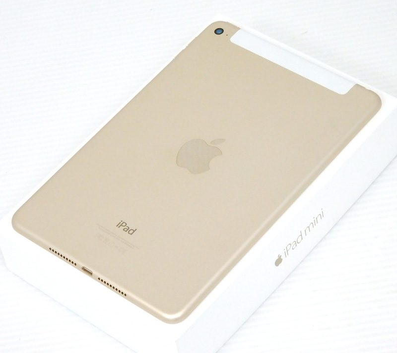 直売オーダー 箱入 iPad mini 4 16GB ゴールド MK712J/A SIMフリー 