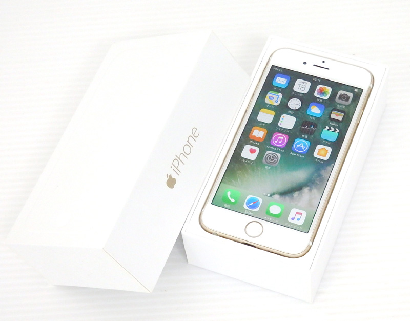 【中古】Apple iPhone 6 128GB ゴールド NG4E2J/A 白ロム アップル アイフォン スマートフォン【米子店】