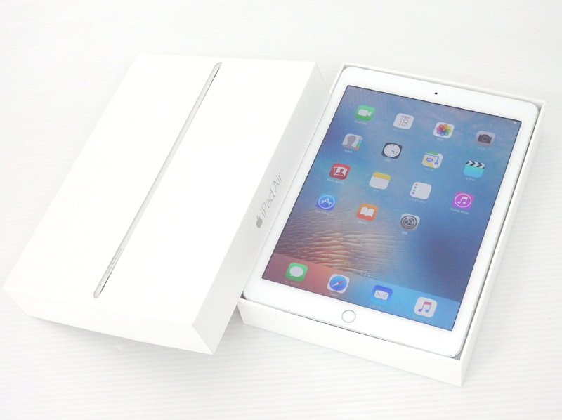 【中古】使用感の少ない美品です!!APPLE iPad Air 2 Wi-Fi + Cellular 16GB MGH72J/A シルバー 白ロム アップル アイパッド エアー セルラー【米子店】