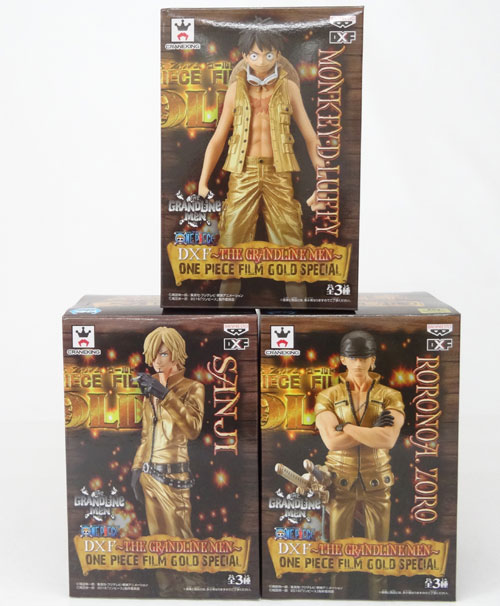 【中古】バンプレスト ワンピース DXF ～THE GRANDLINE MEN～ ONE PIECE FILM GOLD SPECIAL ナムコ限定  全3種セット【山城店】